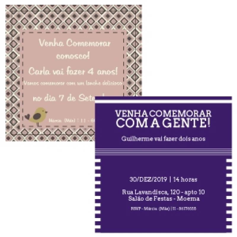 Convite de Aniversário Feminino Manaus - Convite de Aniversário de Criançà
