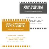convite simples personalizado Campo Grande